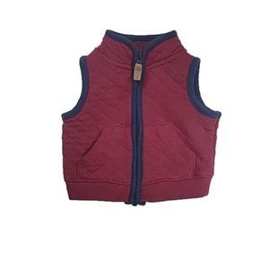 Carter's Newborn Burgundy Quilted Vest